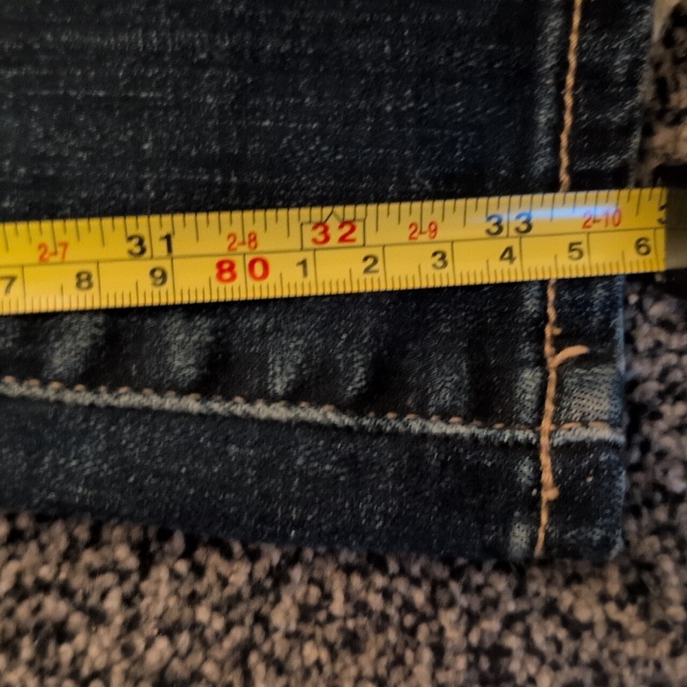 Buckle Black Blue Denim Flare Jeans 25x34 - Picture 11 of 14